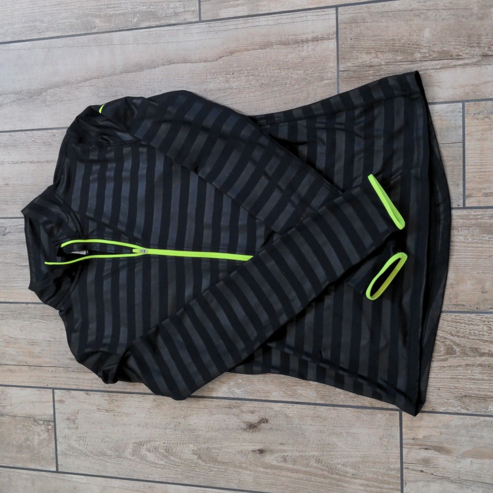 Nike Pro Dri-Fit Long Sleeve Half Zip with Stripes